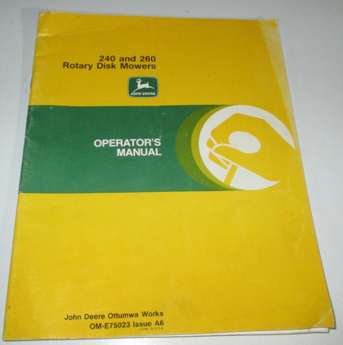 John deere 240 260 - deere,