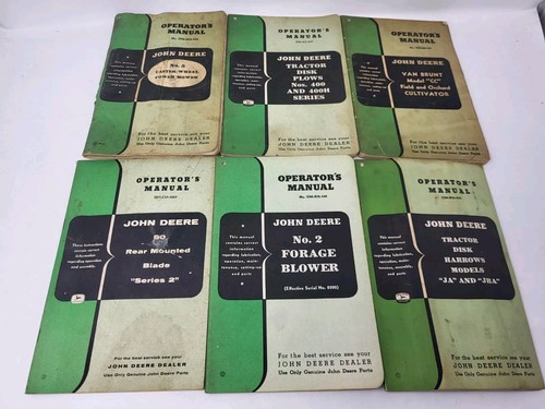 Original john deere manuals - 6,